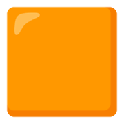 🟧 Emoji oranges Viereck Google Android 12L.