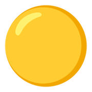 🟡 Emoji Círculo Amarillo en Google Android 12L.