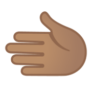 🫲🏽 Emoji Mano İzquierda: Tono De Piel Medio en Google Android 12L.