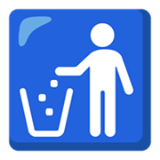 Emoji 🚮 Simbolo Per La Raccolta Dei Rifiuti su Google Android 12L.