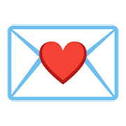 Emoji 💌 Lettera D’amore su Google Android 12L.