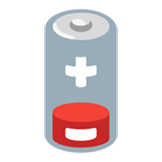 🪫 Emoji Batería Baja en Google Android 12L.