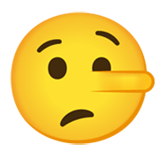 Emoji 🤥 Faccina Bugiarda su Google Android 12L.
