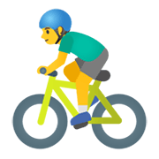 Emoji 🚴‍♂️ Ciclista Uomo su Google Android 12L.