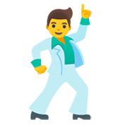 🕺 Emoji tanzender Mann Google Android 12L.
