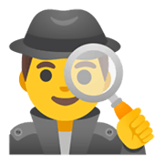 🕵️‍♂️ Emoji Detective Hombre en Google Android 12L.