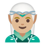 Émoji 🧝🏼‍♂️ Elfe Homme : Peau Moyennement Claire sur Google Android 12L.