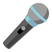Emoji 🎤 Microfono su Google Android 12L.