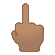 🖕🏽 Emoji Dedo Do Meio: Pele Morena na Google Android 12L.