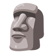 🗿 Emoji Estatua Moái en Google Android 12L.