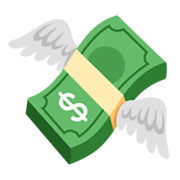 💸 Emoji Dinheiro Voando na Google Android 12L.