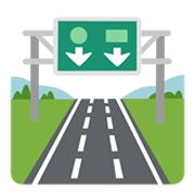 🛣️ Emoji Autopista en Google Android 12L.
