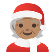 🧑🏽‍🎄 Emoji Weihnachtsperson: mittlere Hautfarbe Google Android 12L.