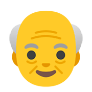 Emoji 👴 Uomo Anziano su Google Android 12L.