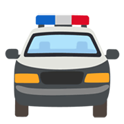 🚔 Emoji Vorderansicht Polizeiwagen Google Android 12L.