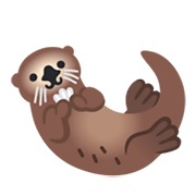 🦦 Emoji Otter Google Android 12L.