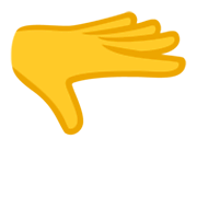 🫳 Emoji Palma Da Mão Para Baixo na Google Android 12L.