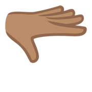 🫳🏽 Emoji Handfläche Nach Unten: mittlere Hautfarbe Google Android 12L.