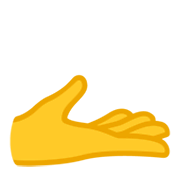 🫴 Emoji Palma Para Cima Mão na Google Android 12L.