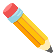 Émoji ✏️ Crayon sur Google Android 12L.