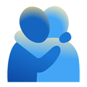 🫂 Emoji Gente abrazando en Google Android 12L.