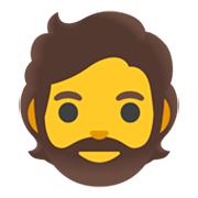 🧔 Emoji Persona Con Barba en Google Android 12L.