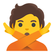 🙅 Emoji Persona Haciendo El Gesto De «no» en Google Android 12L.