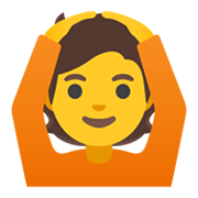 Emoji 🙆 Persona Con Gesto OK su Google Android 12L.
