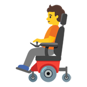🧑‍🦼 Emoji Persona en silla de ruedas motorizada en Google Android 12L.