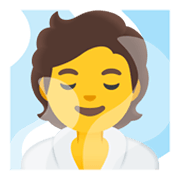 🧖 Emoji Person in Dampfsauna Google Android 12L.