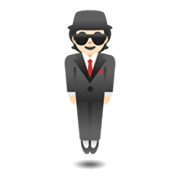 🕴🏻 Emoji schwebender Mann im Anzug: helle Hautfarbe Google Android 12L.