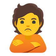 Emoji 🙎 Persona Imbronciata su Google Android 12L.
