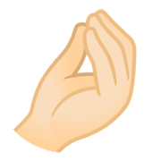 Emoji 🤌🏻 Mano A Pigna: Carnagione Chiara su Google Android 12L.