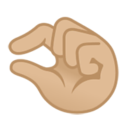 🤏🏼 Emoji Wenig-Geste: mittelhelle Hautfarbe Google Android 12L.