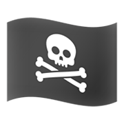 🏴‍☠️ Emoji Bandera Pirata en Google Android 12L.
