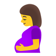 🤰 Emoji Mujer Embarazada en Google Android 12L.