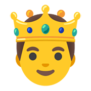 🤴 Emoji Príncipe en Google Android 12L.