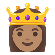 Émoji 👸🏽 Princesse : Peau Légèrement Mate sur Google Android 12L.