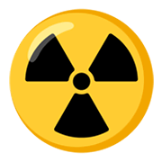 Emoji ☢️ Simbolo Della Radioattività su Google Android 12L.