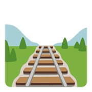 🛤️ Emoji Vía De Tren en Google Android 12L.