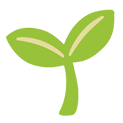 🌱 Emoji Planta Joven en Google Android 12L.
