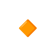🔸 Emoji Losango Laranja Pequeno na Google Android 12L.
