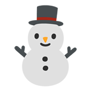 Emoji ⛄ Pupazzo Di Neve Senza Neve su Google Android 12L.