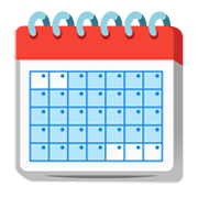 Emoji 🗓️ Calendario A Spirale su Google Android 12L.