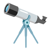 Emoji 🔭 Telescopio su Google Android 12L.