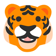 🐯 Emoji Cara De Tigre en Google Android 12L.