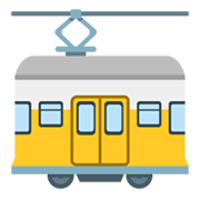 🚋 Emoji Vagón De Tranvía en Google Android 12L.