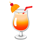 Emoji 🍹 Cocktail Tropicale su Google Android 12L.