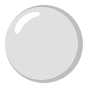 Émoji ⚪ Disque Blanc sur Google Android 12L.