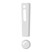 Emoji ❕ Punto Esclamativo Bianco su Google Android 12L.
